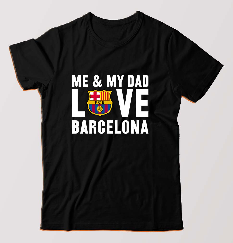 Love Barcelona T-Shirt for Men-Black-Ektarfa.online