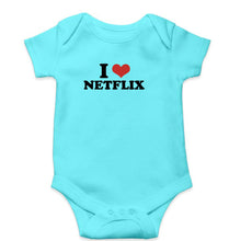 Load image into Gallery viewer, I LOVE NETFLIX Romper For Baby Boy/Girl-Sky Blue-Ektarfa.online
