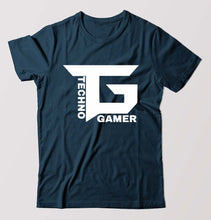 Load image into Gallery viewer, Techno Gamer T-Shirt for Men-Petrol Blue-Ektarfa.online
