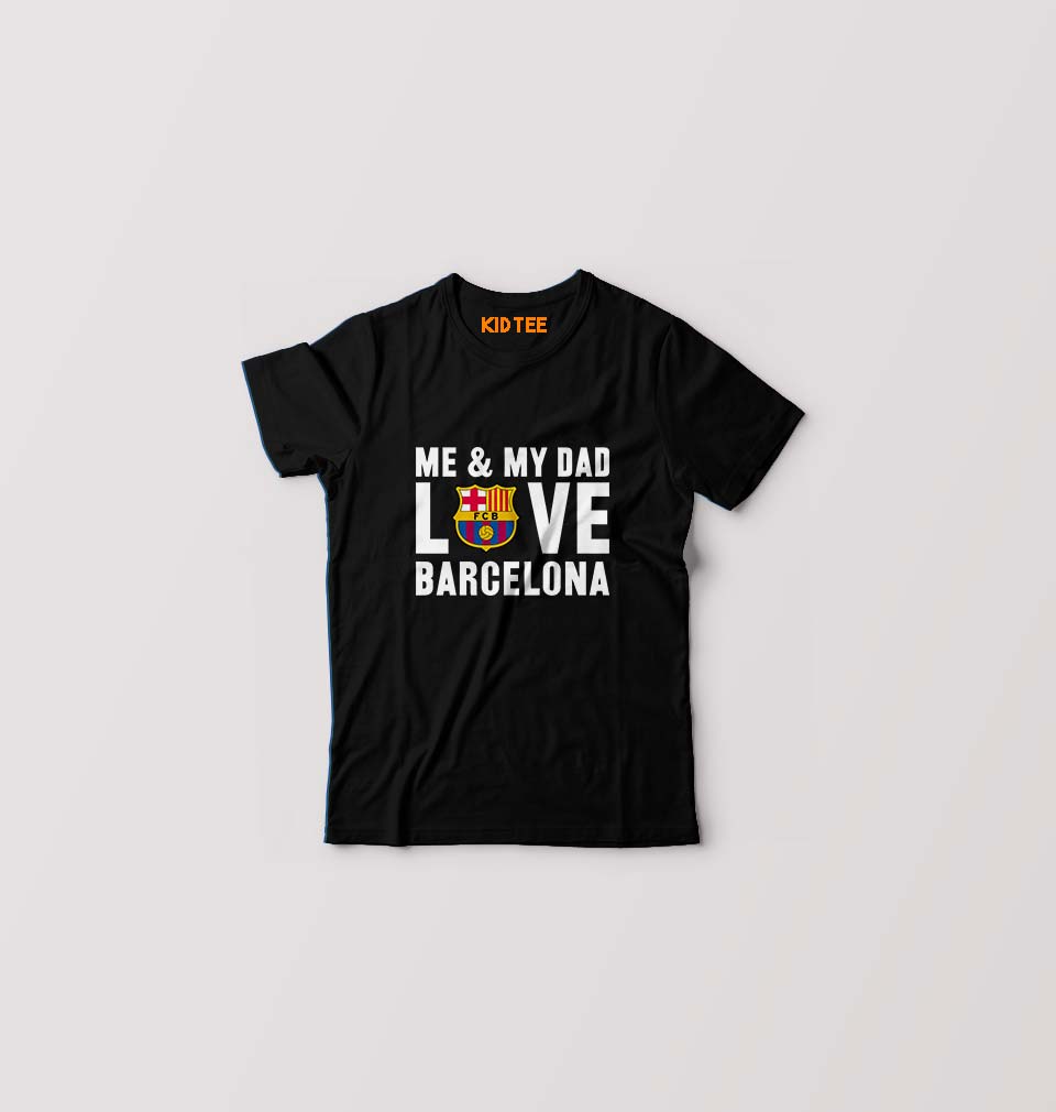Love Barcelona T-Shirt for Boy/Girl-Black-Ektarfa.online