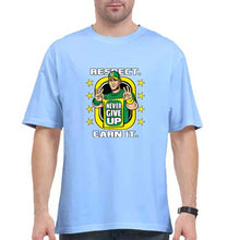 Load image into Gallery viewer, john cena never give up Oversized T-Shirt for Men-Baby Blue-Ektarfa.online
