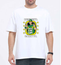 Load image into Gallery viewer, john cena never give up Oversized T-Shirt for Men-White-Ektarfa.online
