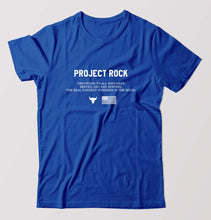 Load image into Gallery viewer, project rock T-Shirt for Men-Royal Blue-Ektarfa.online
