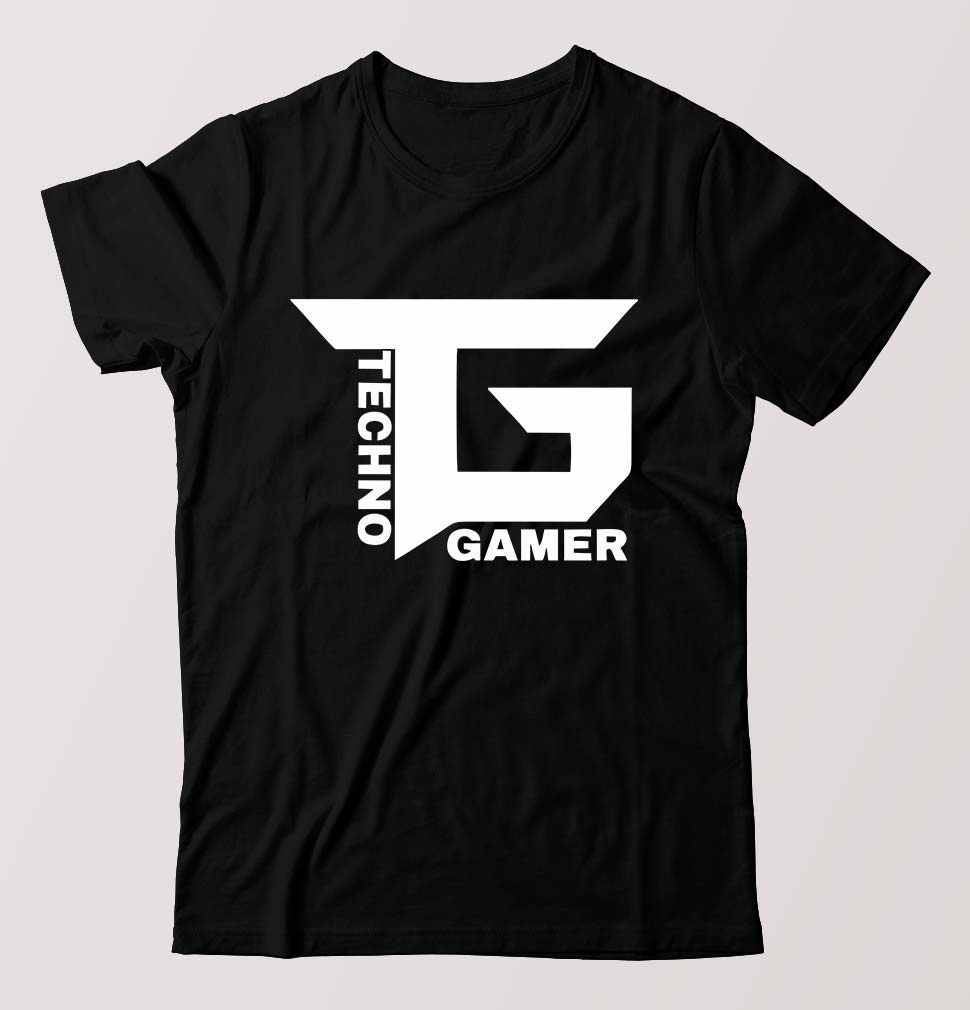 Techno Gamer T-Shirt for Men-Black-Ektarfa.online
