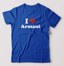 Load image into Gallery viewer, I Love Armani T-Shirt for Men-Royal Blue-Ektarfa.online
