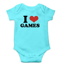 Load image into Gallery viewer, I LOVE GAMES Romper For Baby Boy/Girl-Sky Blue-Ektarfa.online
