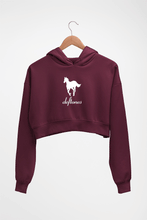Load image into Gallery viewer, Deftones Crop HOODIE FOR WOMEN-Maroon-Ektarfa.online
