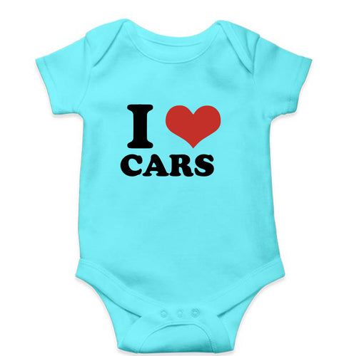 I LOVE CARS Romper For Baby Boy/Girl-Sky Blue-Ektarfa.online