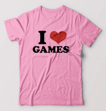 Load image into Gallery viewer, I LOVE GAMES T-Shirt for Men-Light Baby Pink-Ektarfa.online
