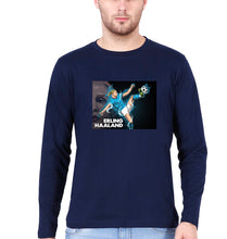 Load image into Gallery viewer, erling haaland Full Sleeves T-Shirt for Men-Navy Blue-Ektarfa.online
