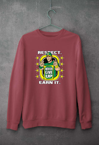 john cena never give up Unisex Sweatshirt for Men/Women-Coral-Ektarfa.online