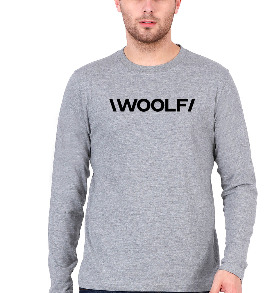 woolf university Full Sleeves T-Shirt for Men-Grey Melange-Ektarfa.online