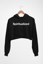 Load image into Gallery viewer, Spiritualized Crop HOODIE FOR WOMEN-Black-Ektarfa.online
