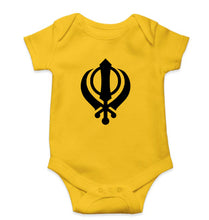 Load image into Gallery viewer, sikh Romper For Baby Boy/Girl-Yellow-Ektarfa.online
