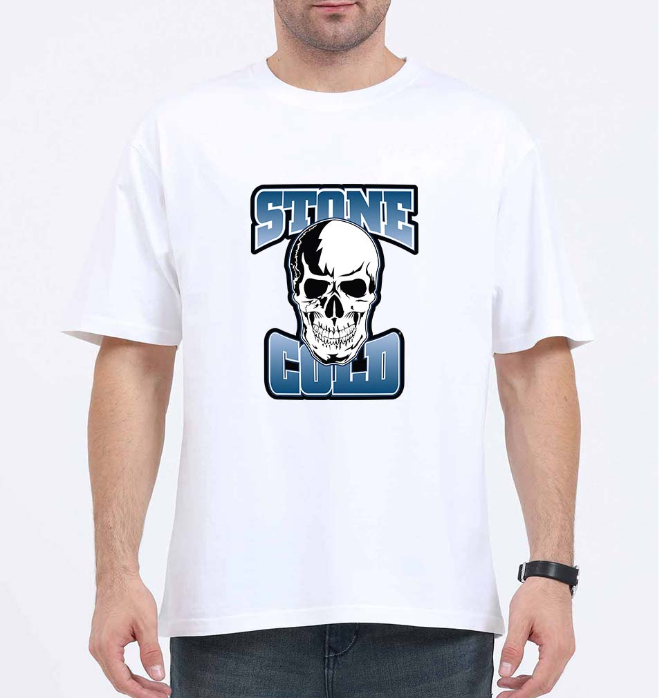 Stone Cold Steve Austin Oversized T-Shirt for Men-White-Ektarfa.online