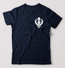 Load image into Gallery viewer, sikh T-Shirt for Men-Navy Blue-Ektarfa.online
