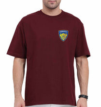 Load image into Gallery viewer, chennaiyin FC Oversized T-Shirt for Men-Maroon-Ektarfa.online
