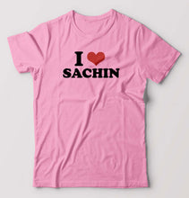 Load image into Gallery viewer, I LOVE SACHIN T-Shirt for Men-Light Baby Pink-Ektarfa.online
