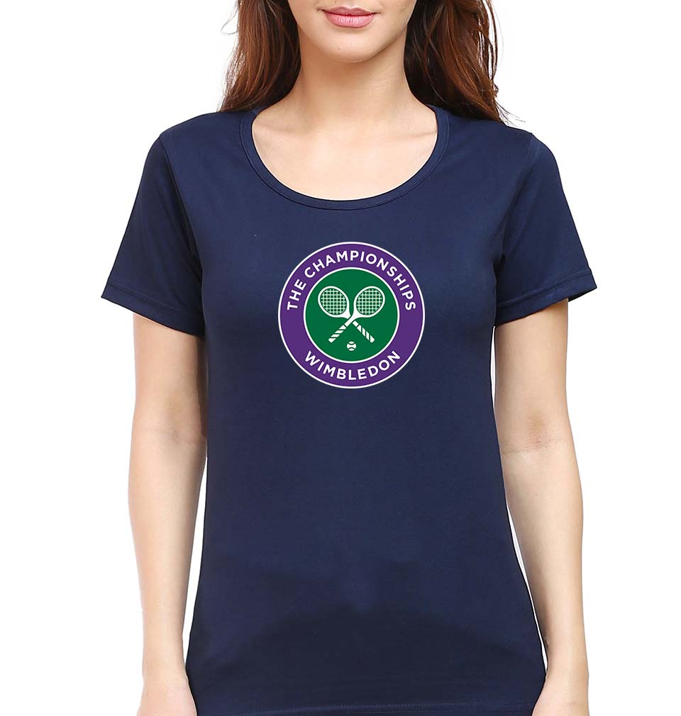 wimbledon T-Shirt for Women-Navy Blue-Ektarfa.online