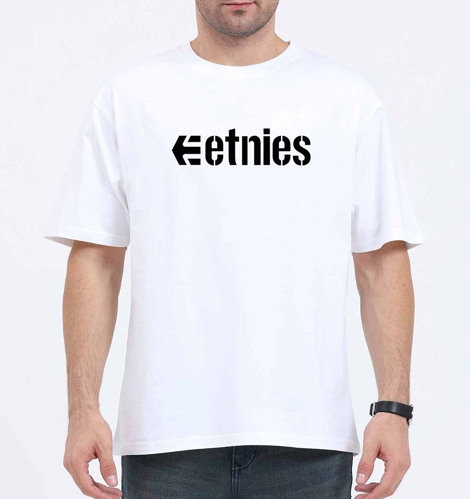 etnies Oversized T-Shirt for Men-White-Ektarfa.online