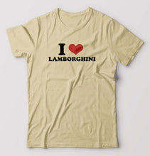 Load image into Gallery viewer, I LOVE LAMBORGHINI T-Shirt for Men-Beige-Ektarfa.online
