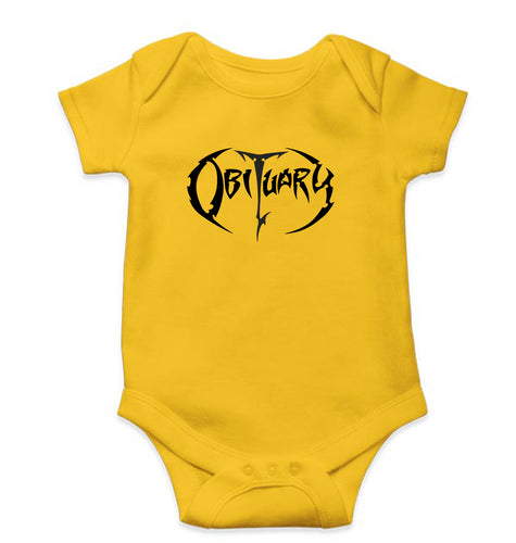 Obituary Romper For Baby Boy/Girl-Yellow-Ektarfa.online