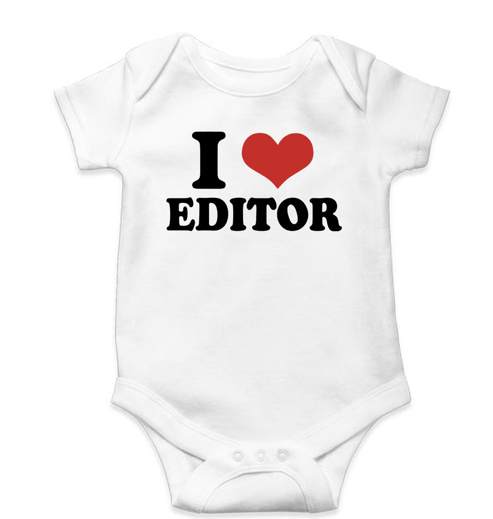 I LOVE EDITOR Romper For Baby Boy/Girl-White-Ektarfa.online