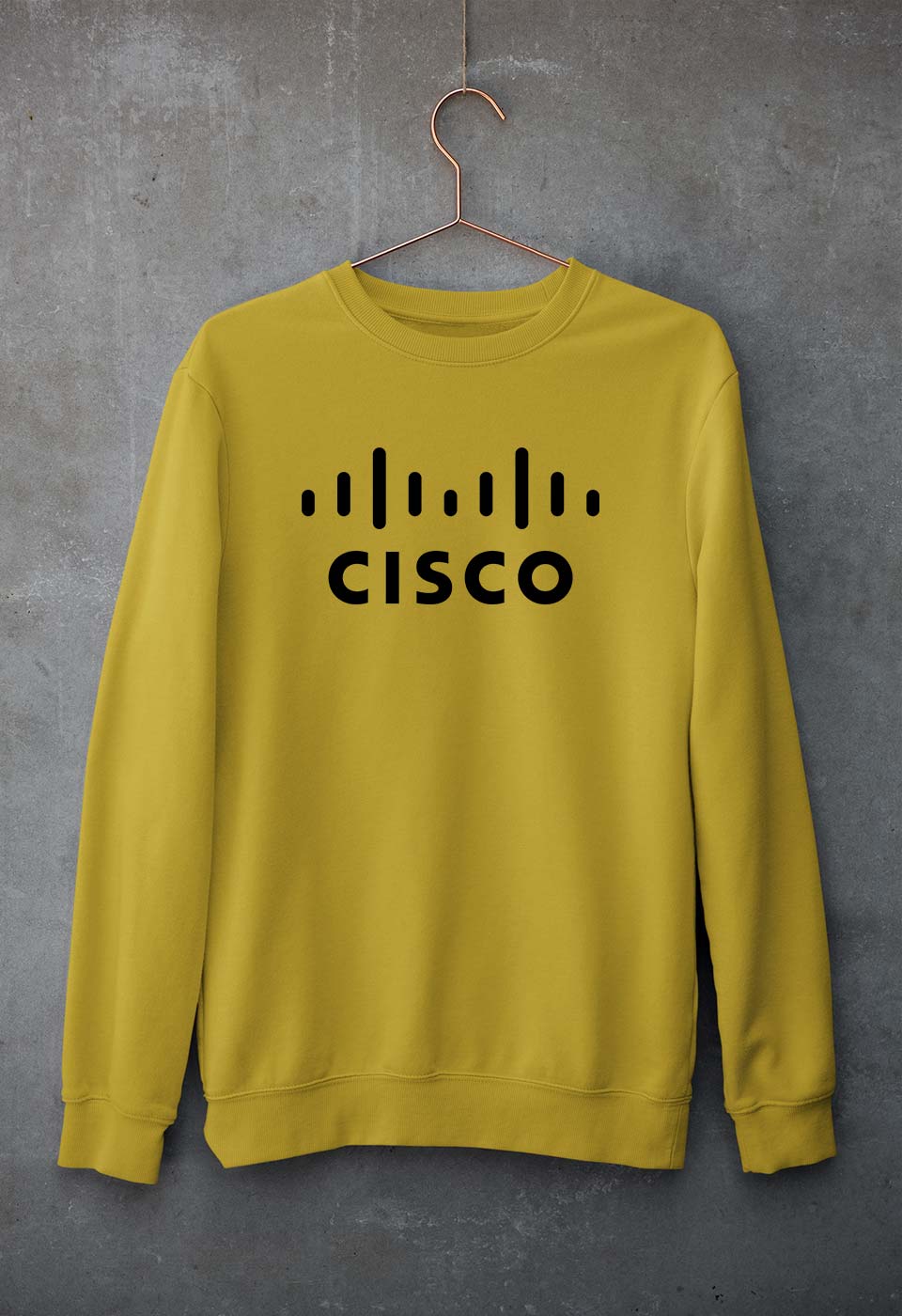 cisco Sweatshirt for Men/Women-Mustard Yellow-Ektarfa.online