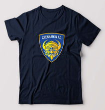 Load image into Gallery viewer, chennaiyin FC T-Shirt for Men-Navy Blue-Ektarfa.online
