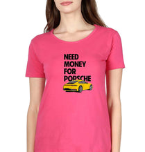 Load image into Gallery viewer, Porsche (Need Money) T-Shirt for Women-Pink-Ektarfa.online
