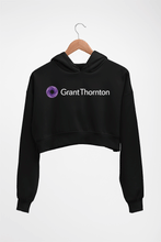 Load image into Gallery viewer, grant thornton Crop HOODIE FOR WOMEN-Black-Ektarfa.online
