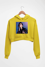 Load image into Gallery viewer, dua lipa Crop HOODIE FOR WOMEN-Mustard Yellow-Ektarfa.online
