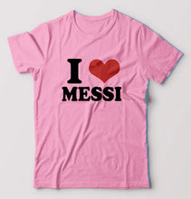 Load image into Gallery viewer, I LOVE MESSI T-Shirt for Men-Light Baby Pink-Ektarfa.online
