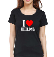 Load image into Gallery viewer, i love shillong T-Shirt for Women-Black-Ektarfa.online
