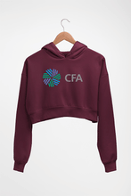 Load image into Gallery viewer, CFA Crop HOODIE FOR WOMEN-Maroon-Ektarfa.online
