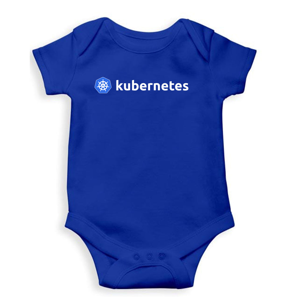 Kubernetes Romper For Baby Boy/Girl-Royal Blue-Ektarfa.online