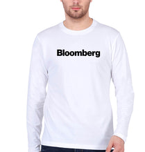 Load image into Gallery viewer, Bloomberg Full Sleeves T-Shirt for Men-White-Ektarfa.online
