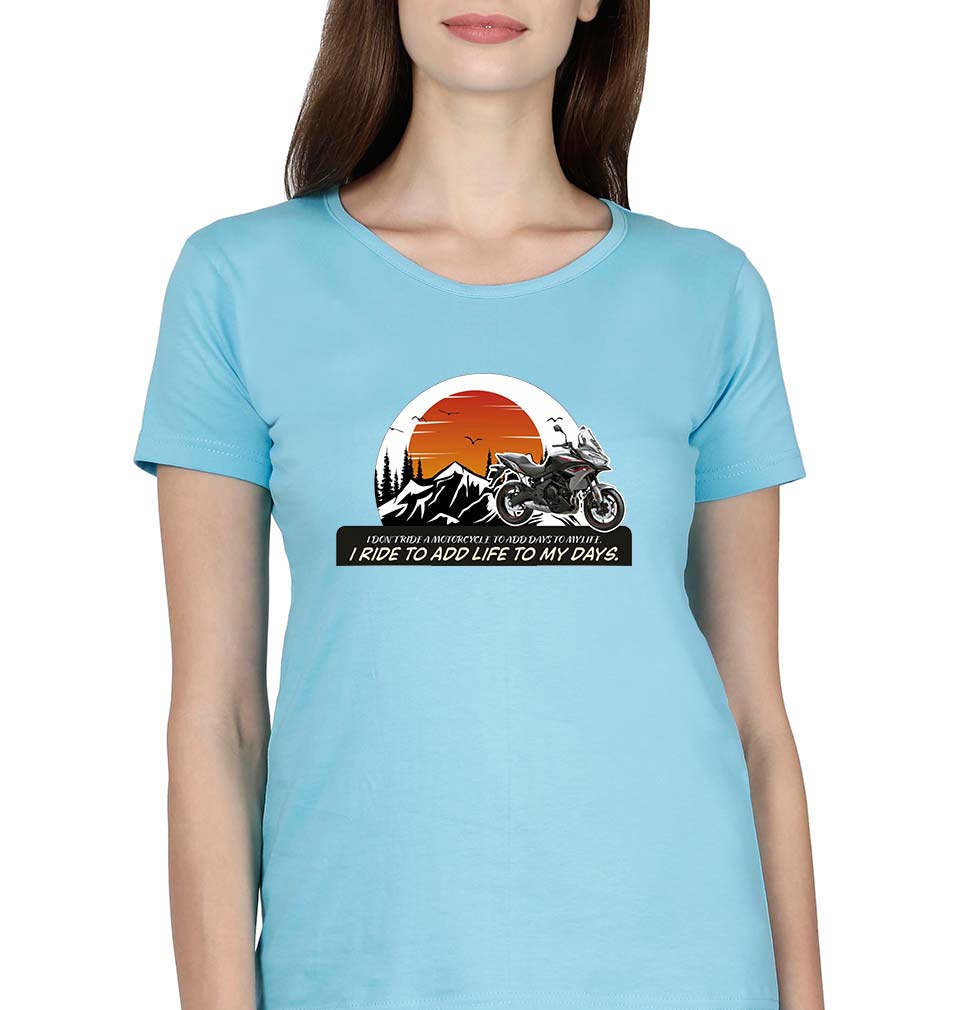 Ride T-Shirt for Women-SkyBlue-Ektarfa.online