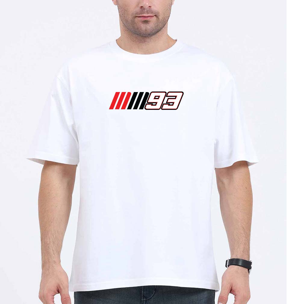 marc marquez Oversized T-Shirt for Men-White-Ektarfa.online
