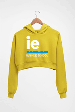 Load image into Gallery viewer, IE University Crop HOODIE FOR WOMEN-Mustard Yellow-Ektarfa.online
