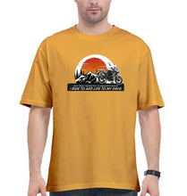 Load image into Gallery viewer, Ride Oversized T-Shirt for Men-Golden Yellow-Ektarfa.online
