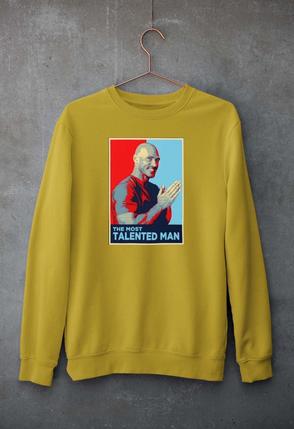 Johnny Sins Sweatshirt for Men/Women-Mustard Yellow-Ektarfa.online