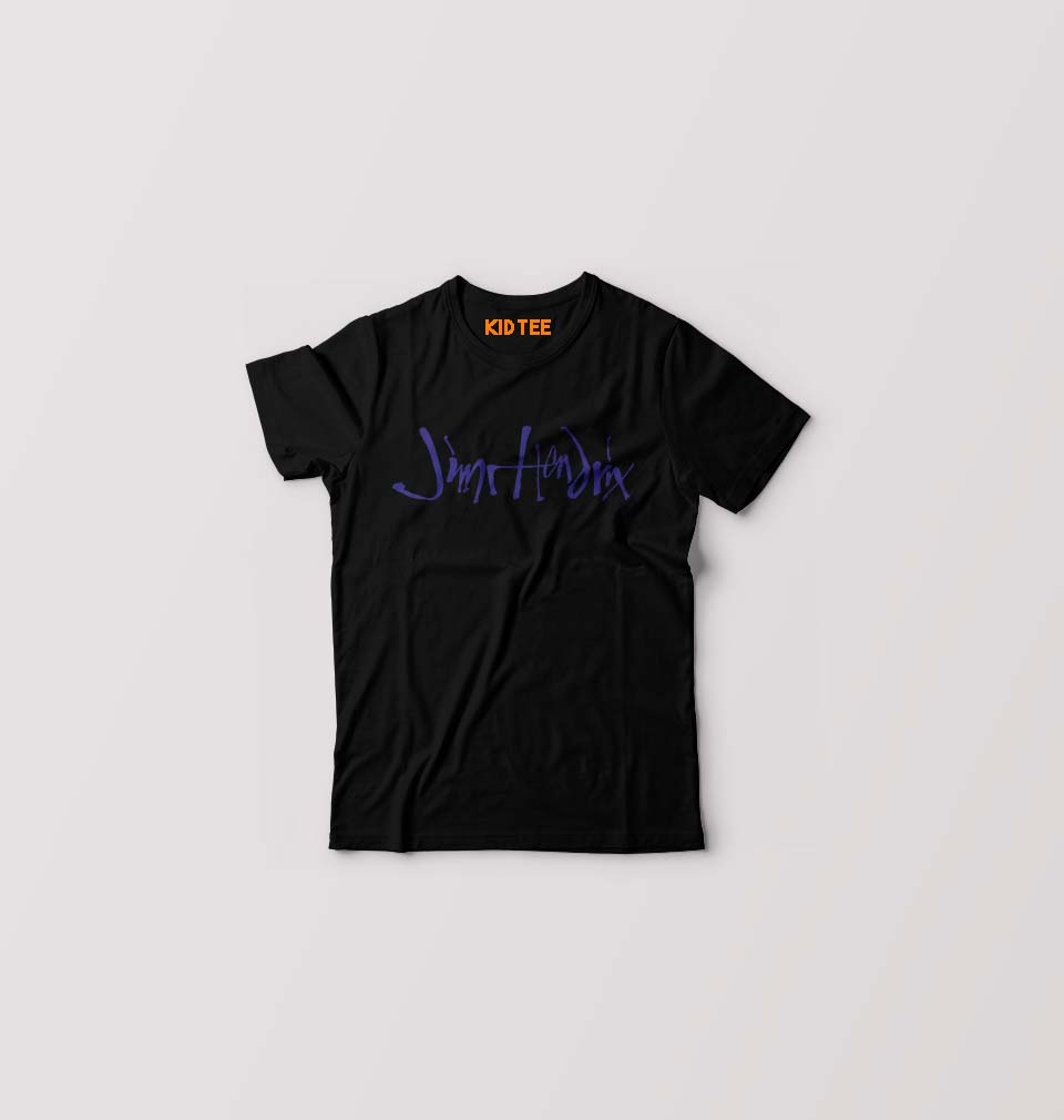 Jimi Hendrix Kids T-Shirt for Boy/Girl-Black-Ektarfa.online