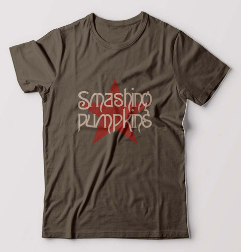 Smashing Pumpkins T-Shirt for Men-Olive Green-Ektarfa.online