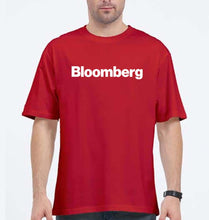 Load image into Gallery viewer, Bloomberg Oversized T-Shirt for Men-Red-Ektarfa.online
