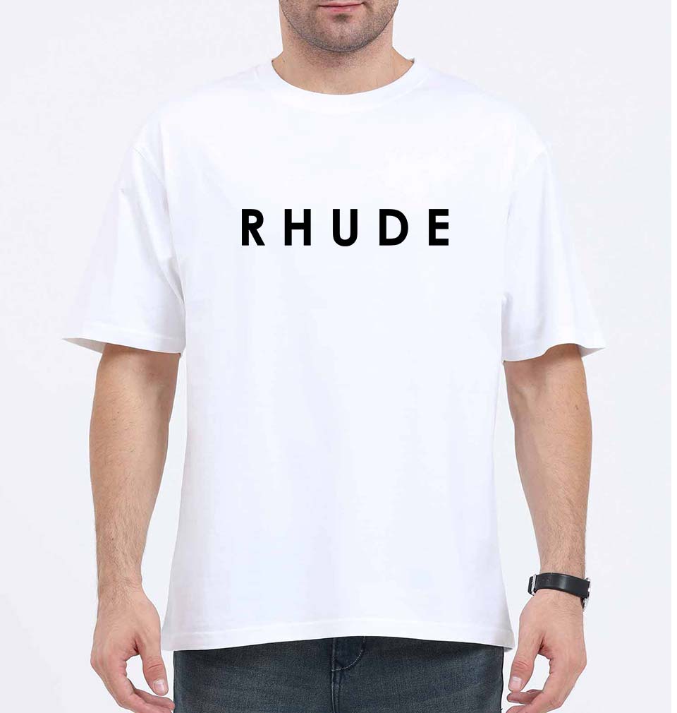 rhude Oversized T-Shirt for Men-White-Ektarfa.online