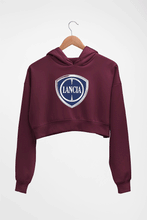Load image into Gallery viewer, Lancia Crop HOODIE FOR WOMEN-Maroon-Ektarfa.online
