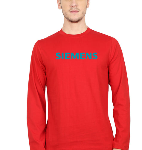 siemens Full Sleeves T-Shirt for Men-red-Ektarfa.online