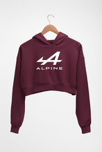 Load image into Gallery viewer, Alpine Crop HOODIE FOR WOMEN-Maroon-Ektarfa.online

