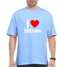 Load image into Gallery viewer, i love shillong Oversized T-Shirt for Men-Baby Blue-Ektarfa.online
